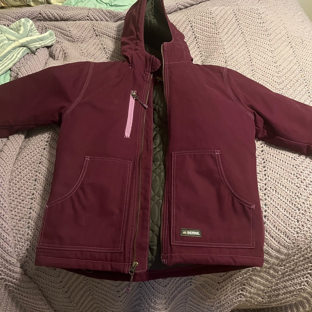 Women’s Berne Softstone Quilt-Lined Modern Jacket- Plum